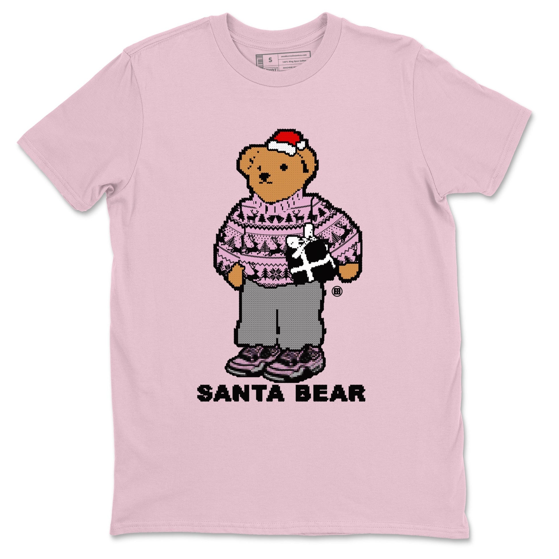 Santa Bear Sneaker Tees - Air Jordan 4 Orchid