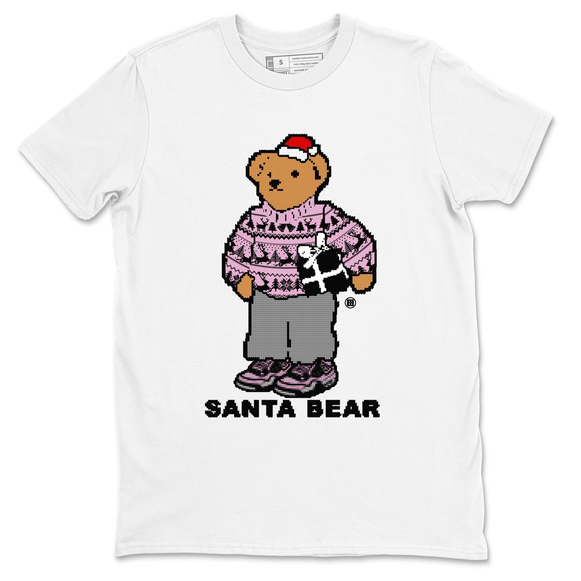 Santa Bear Sneaker Tees - Air Jordan 4 Orchid