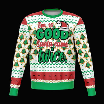 Santa Came Twice This Year Meme 2022 Design 3d Ugly Christmas Sweater ? Usalast