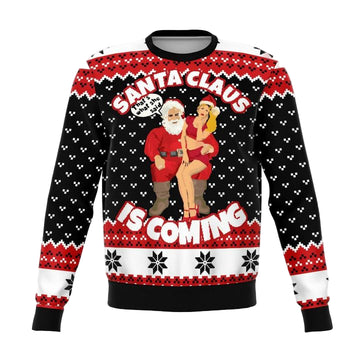 Santa Is Coming Meme 2022 Design 3d Ugly Christmas Sweater ? Usalast