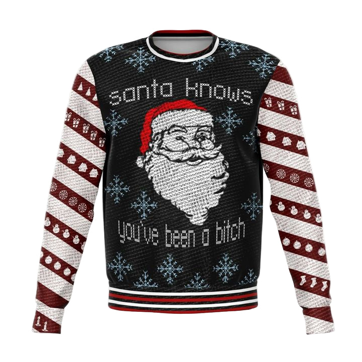 Santa Knows Meme 2022 Design 3d Ugly Christmas Sweater ? Usalast