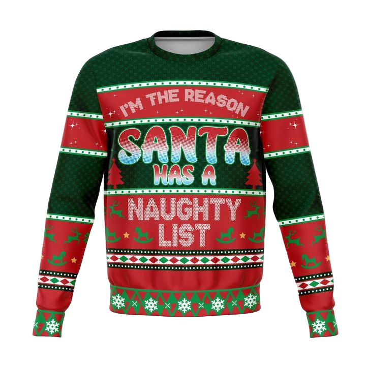 Santa Naughty List For For Meme 3d Ugly Christmas Sweater ? Usalast