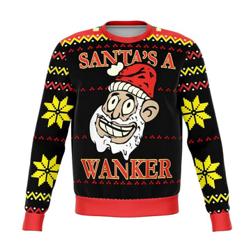 Santas A Wanker Funny Meme 2022 Design 3d Ugly Christmas Sweater ? Usalast