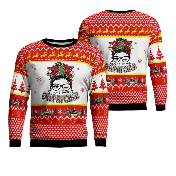 Santas Favorite Dispatcher Christmas Sweater 3D ? Usalast