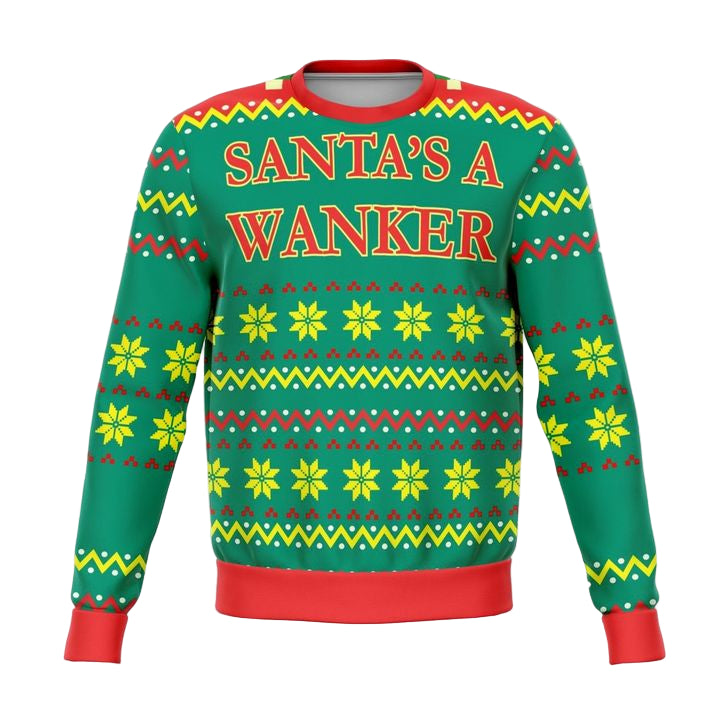Santas Wanker Offensive Meme 2022 Design 3d Ugly Christmas Sweater ? Usalast
