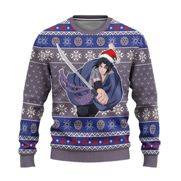 Sasuke Rinnegan Ugly Christmas Sweater Naruto Anime Xmas Gift ? Usalast
