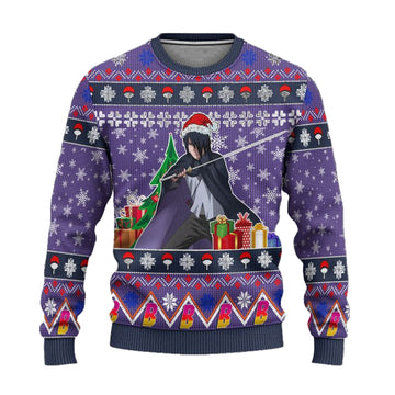 Sasuke Uchiha Anime Ugly Christmas Sweater Custom Boruto Xmas Gift ? Usalast