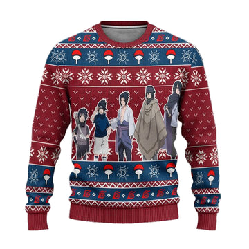 Sasuke Ugly Christmas Sweater Gaiden Naruto Anime Xmas Gift ? Usalast