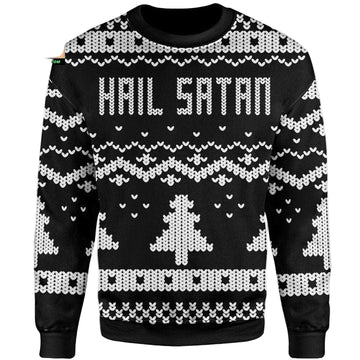 Satanic Christmas Sweater Hail Satan ? Usalast