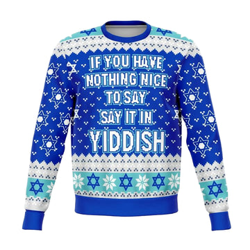 Say It In Yiddish Funny Meme 2022 Design 3d Ugly Christmas Sweater ? Usalast