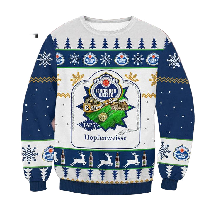 Schneider Weisse Hopfenweisse Beer Ugly Christmas Sweater 2022 ? Usalast