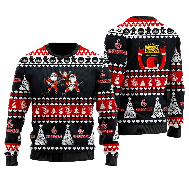 Scorpions Black 3D Ugly Christmas Sweater ? Usalast