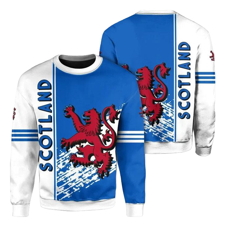 Scotland Coat Of Arms Sweater Quarter Style J7 ? Usalast