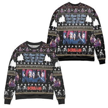 Scream Dont Answer The Phone Pine Tree Ugly Christmas Sweater ? Black ? Usalast