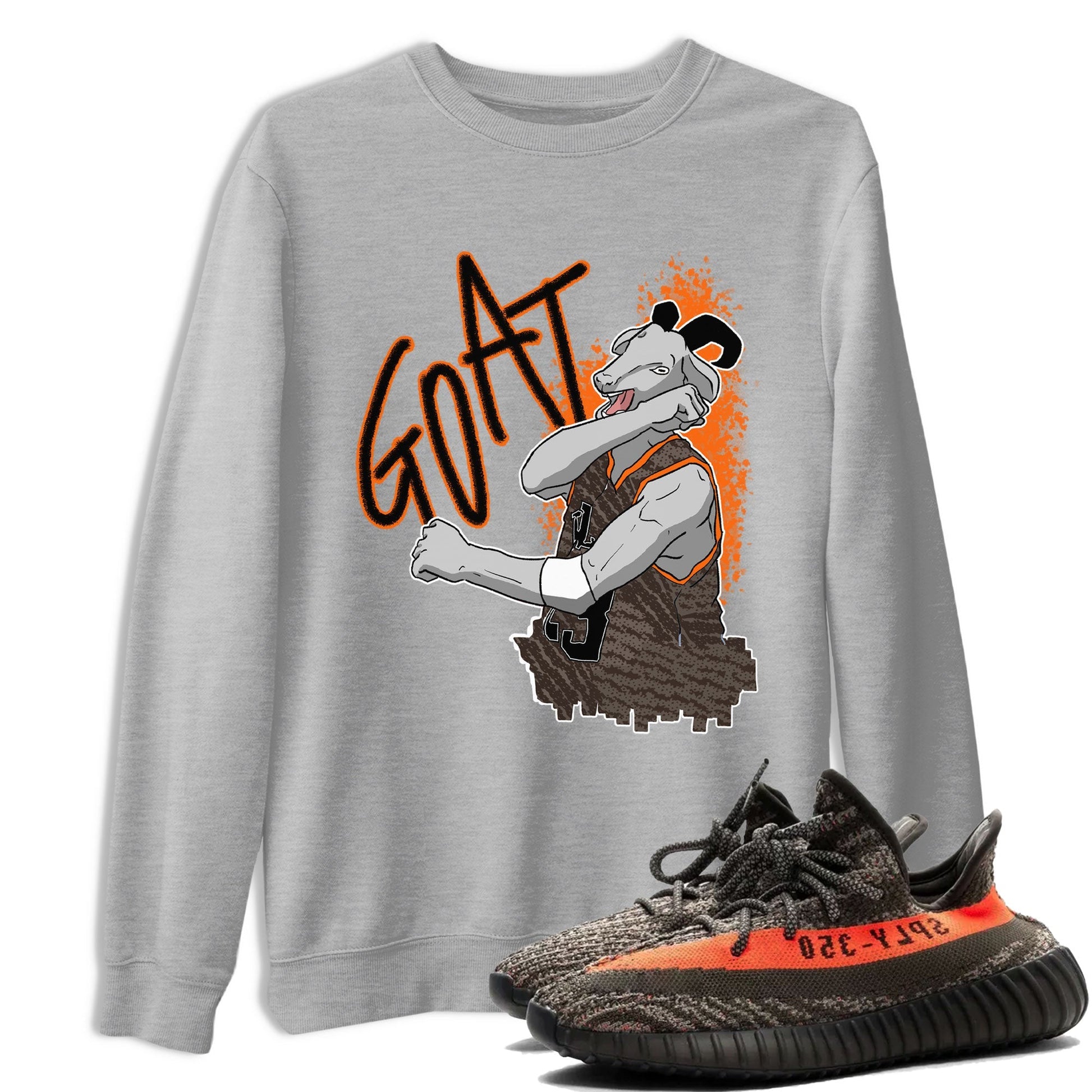 Screaming Goat Sneaker Tee - Yeezy 350 Carbon Beluga