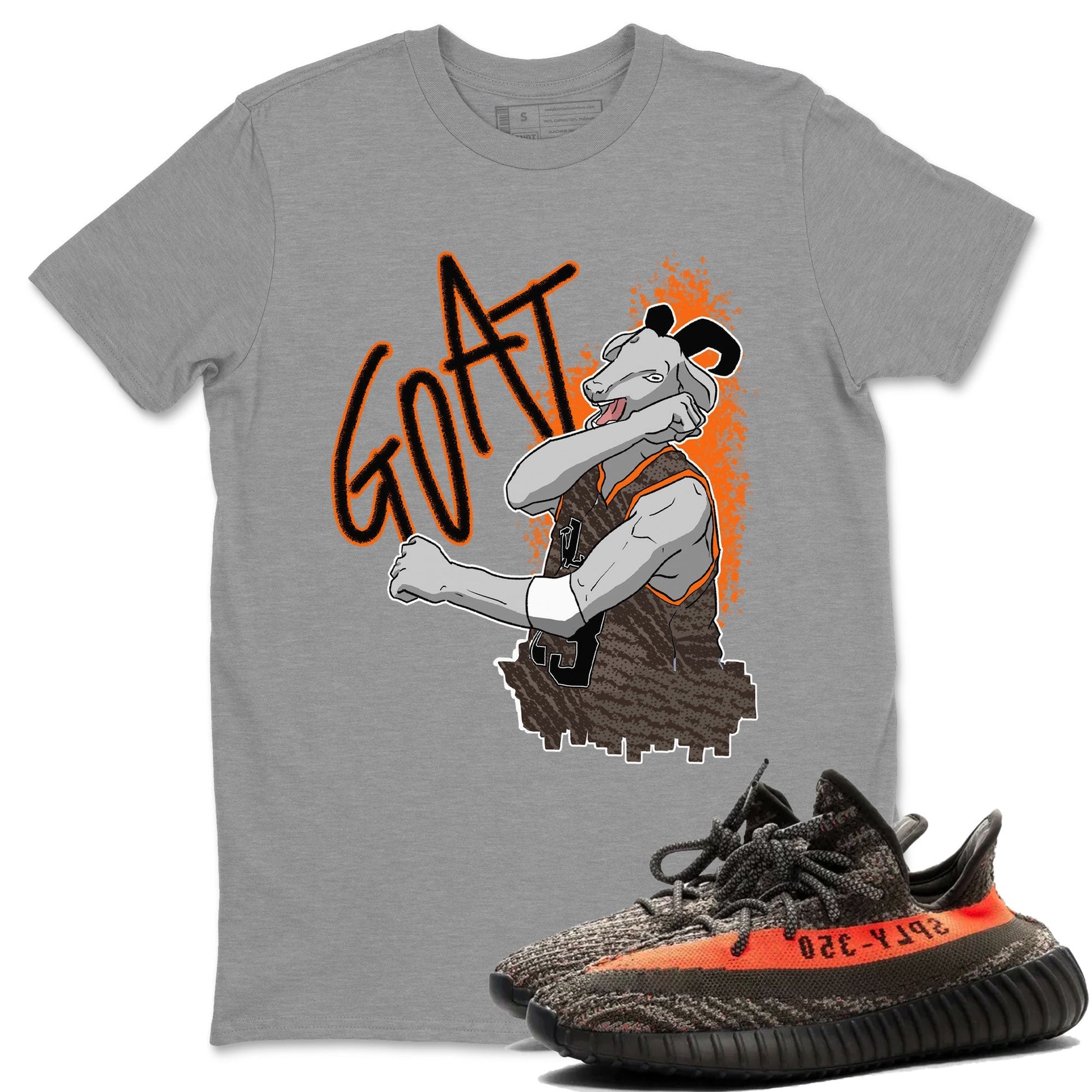 Screaming Goat Sneaker Tee - Yeezy 350 Carbon Beluga