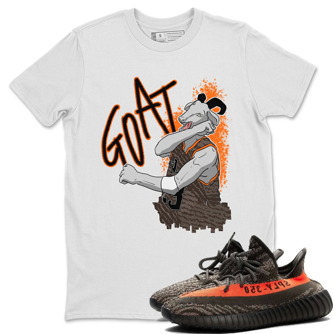 Screaming Goat Sneaker Tee - Yeezy 350 Carbon Beluga