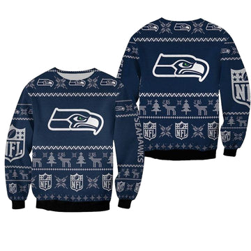 Seattle Seahawks Nfl Ugly Sweater Christmas 3D Sweater ? Usalast