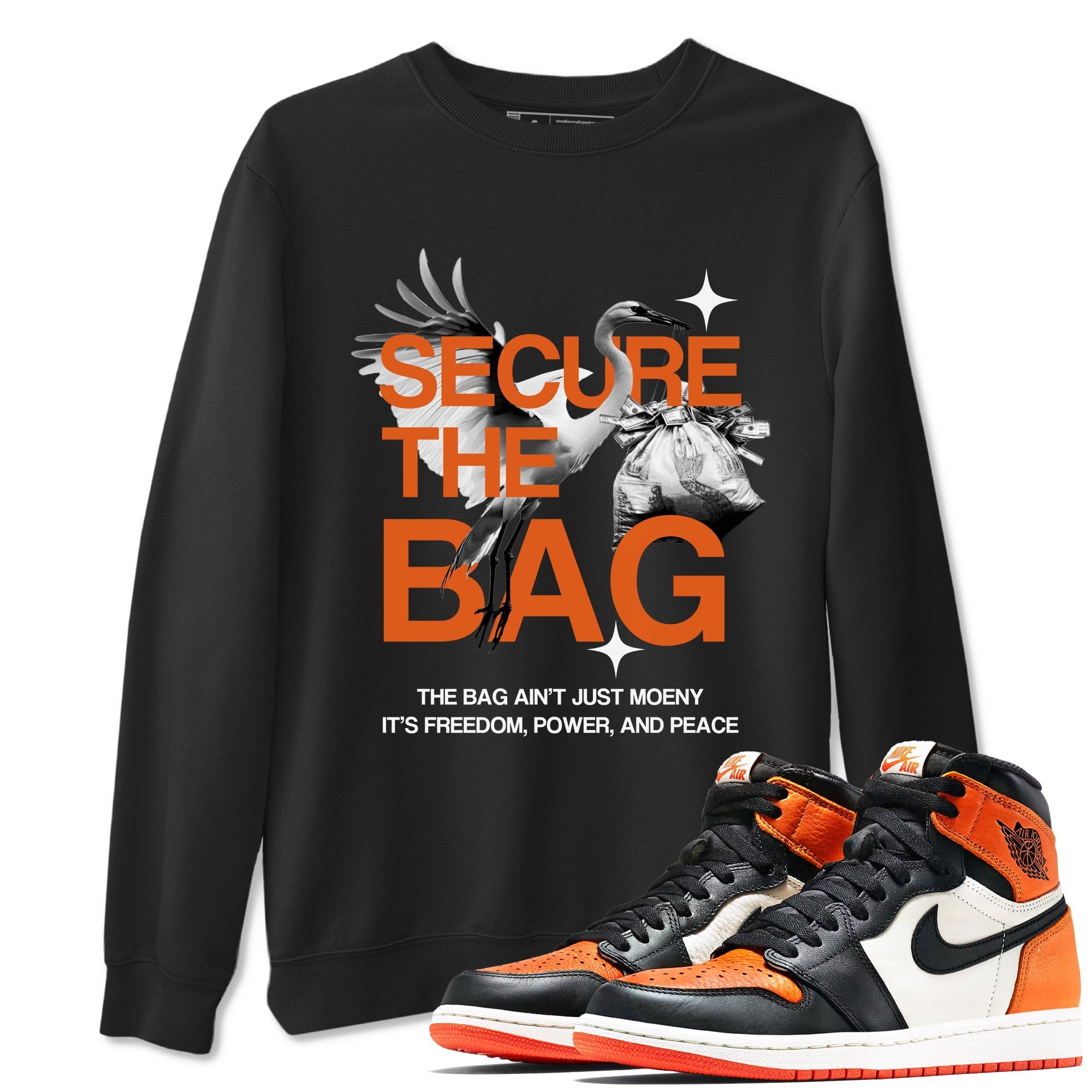Secure The Bag Sneaker Tees - Air Jordan 1 Shattered Backboard