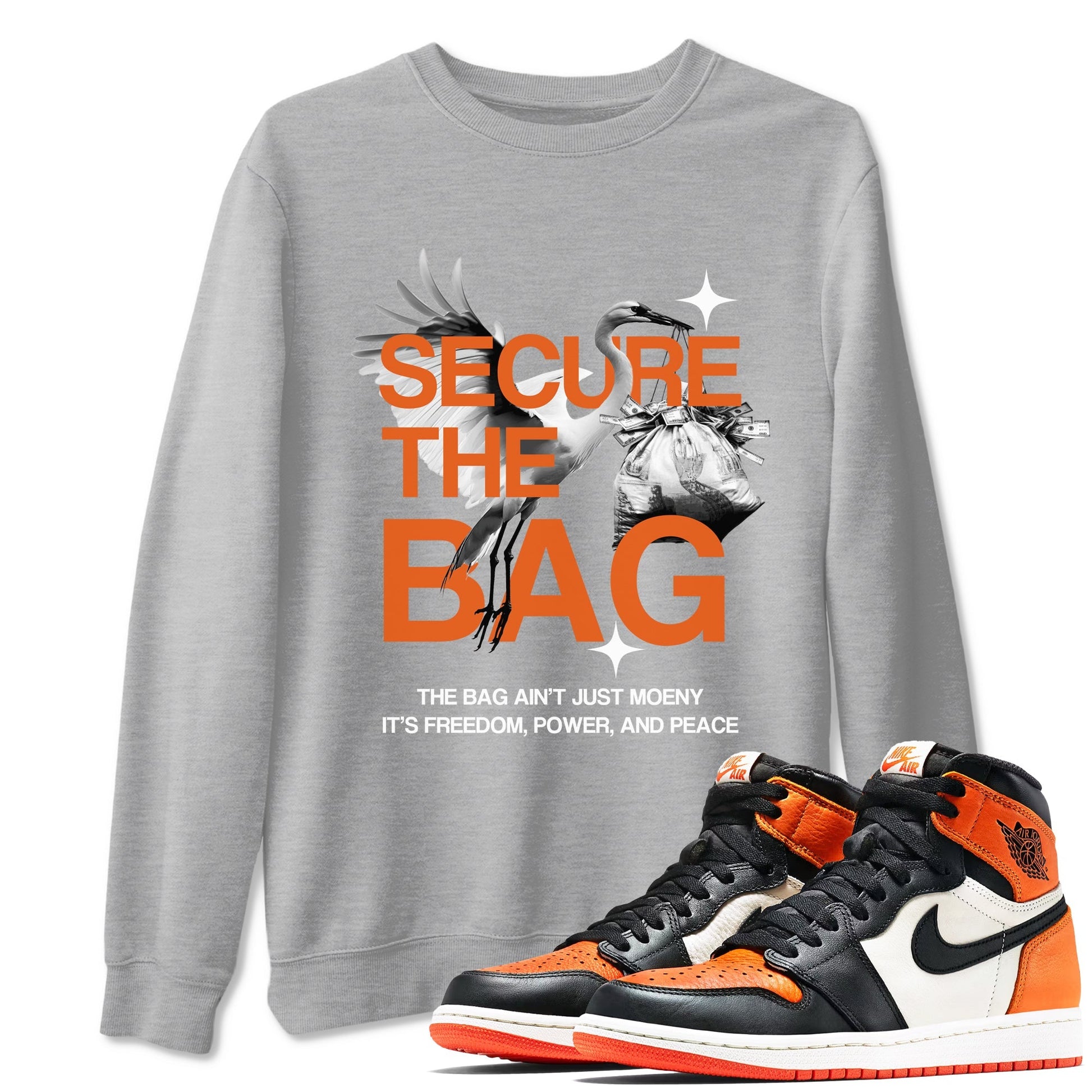 Secure The Bag Sneaker Tees - Air Jordan 1 Shattered Backboard