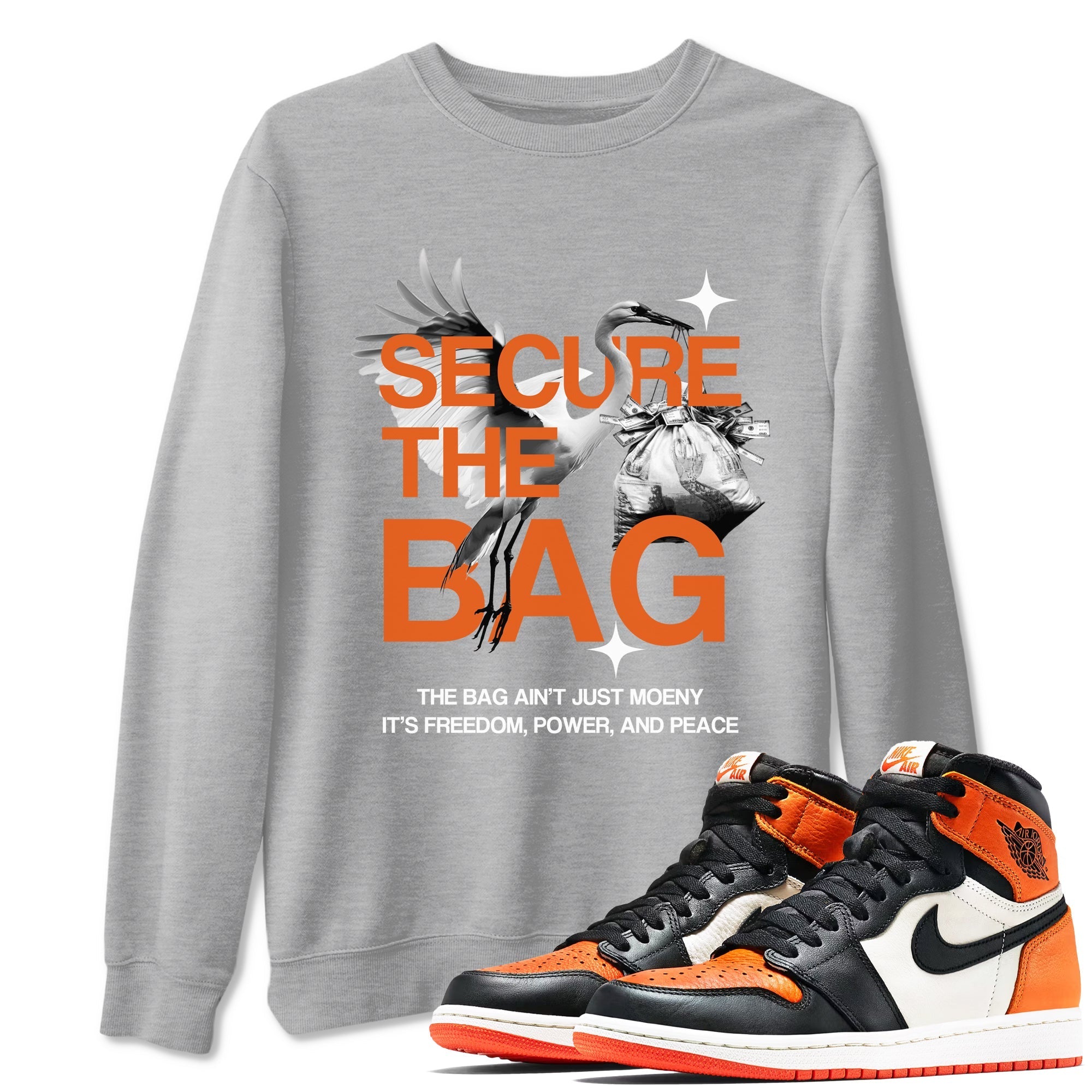 Secure The Bag Sneaker Tees - Air Jordan 1 Shattered Backboard