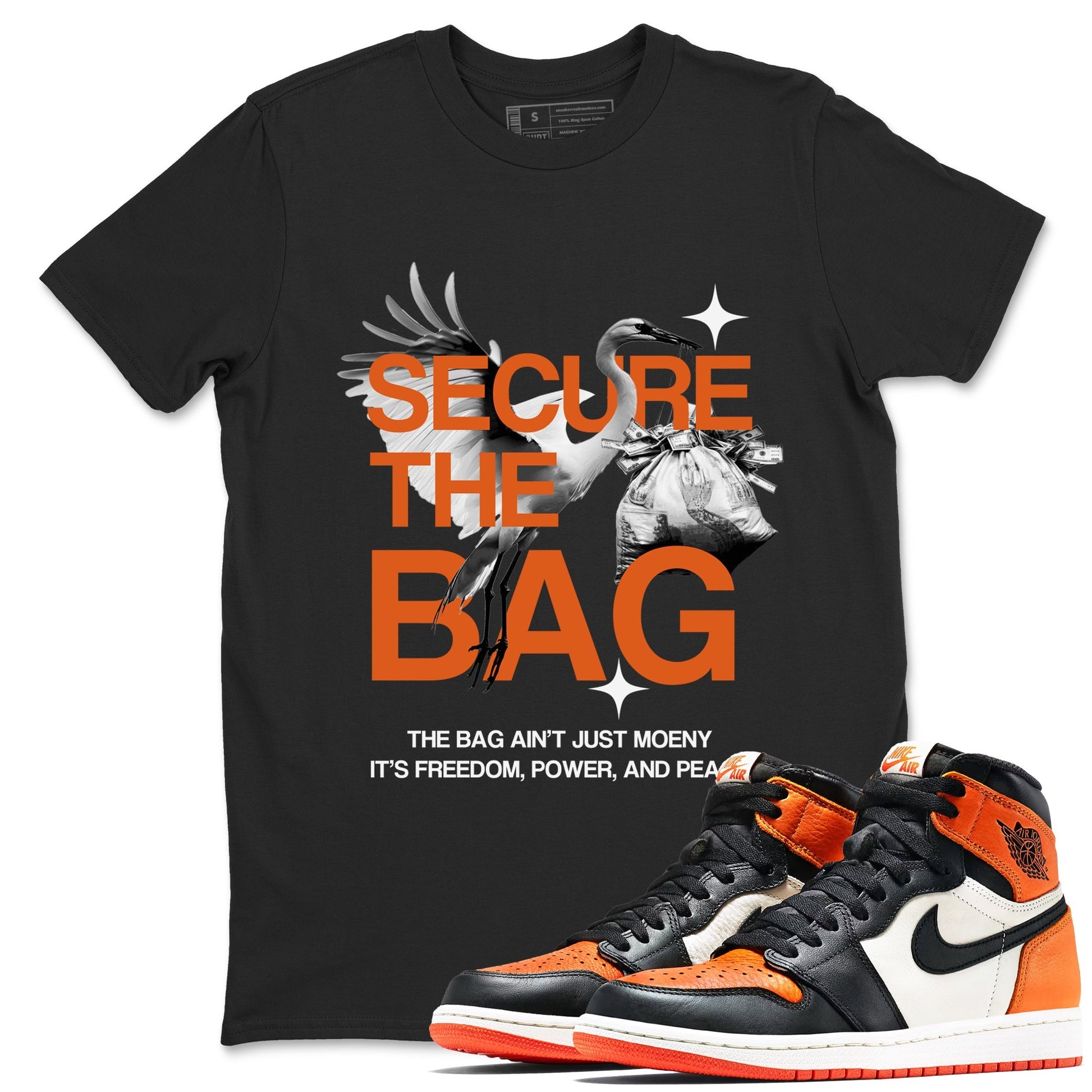 Secure The Bag Sneaker Tees - Air Jordan 1 Shattered Backboard