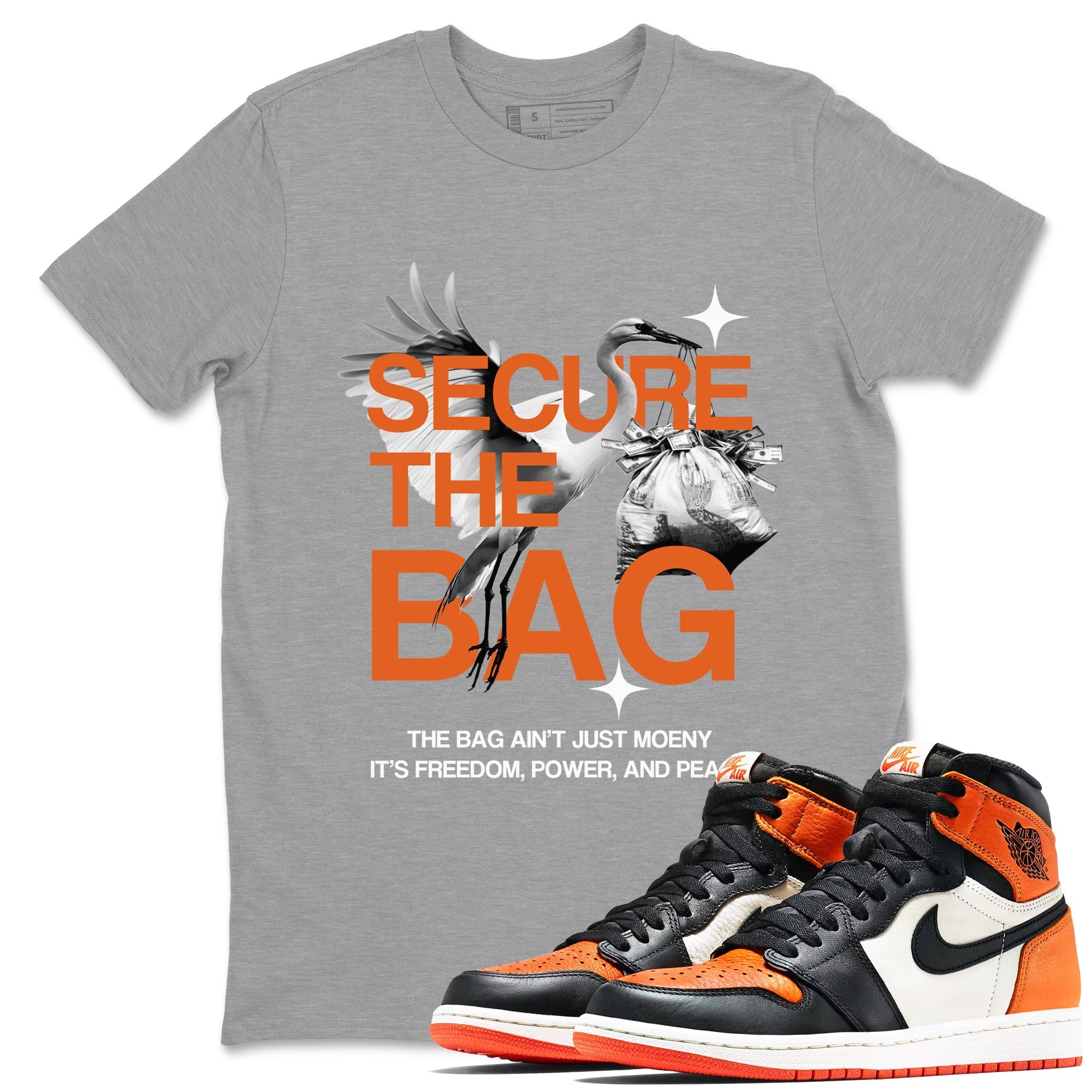 Secure The Bag Sneaker Tees - Air Jordan 1 Shattered Backboard