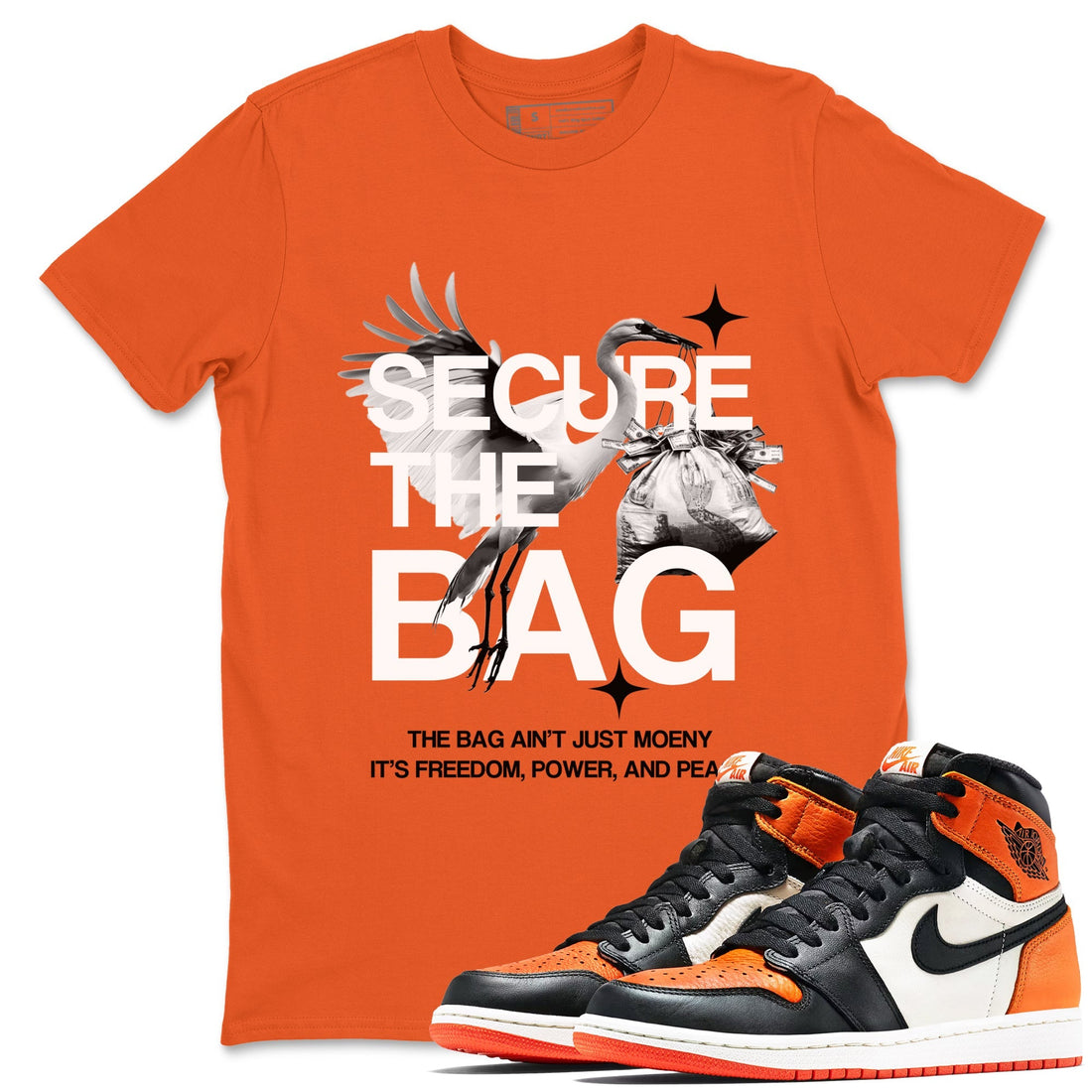 Secure The Bag Sneaker Tees - Air Jordan 1 Shattered Backboard
