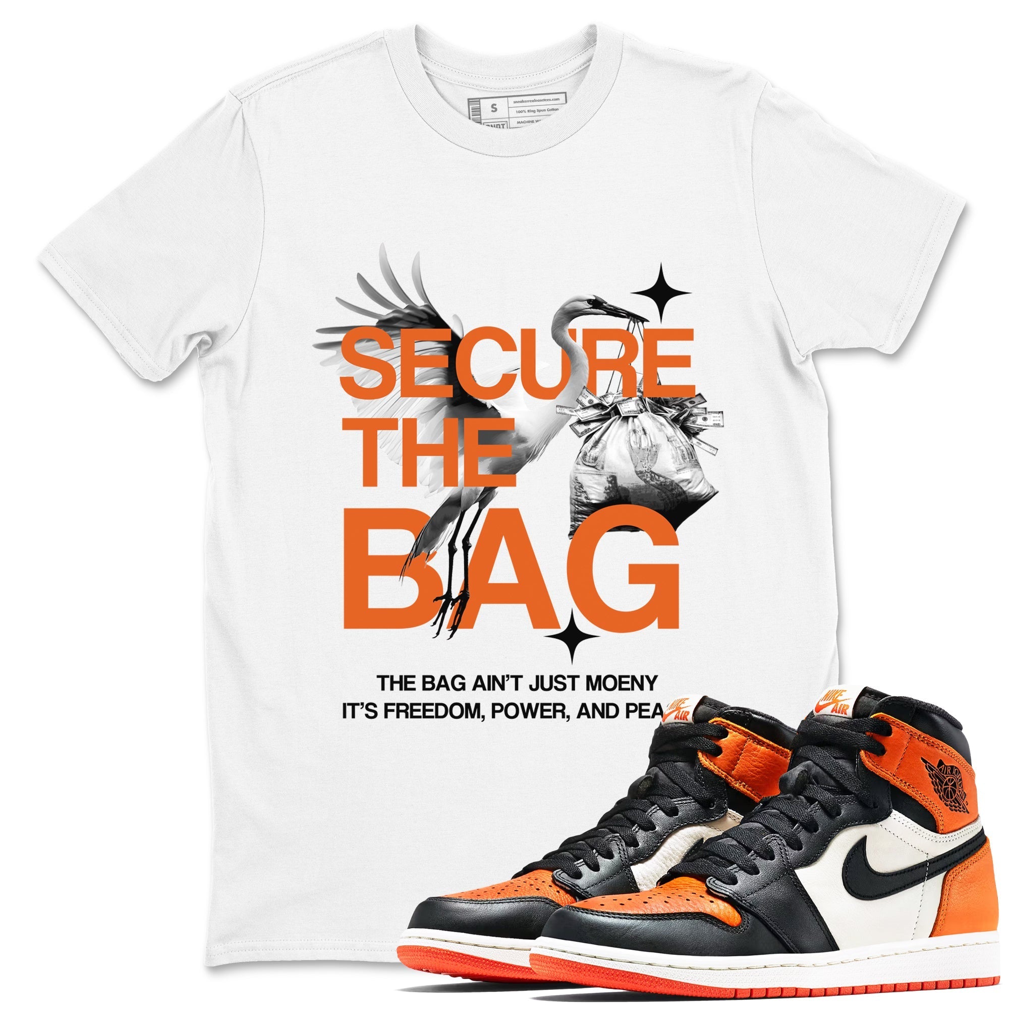 Secure The Bag Sneaker Tees - Air Jordan 1 Shattered Backboard