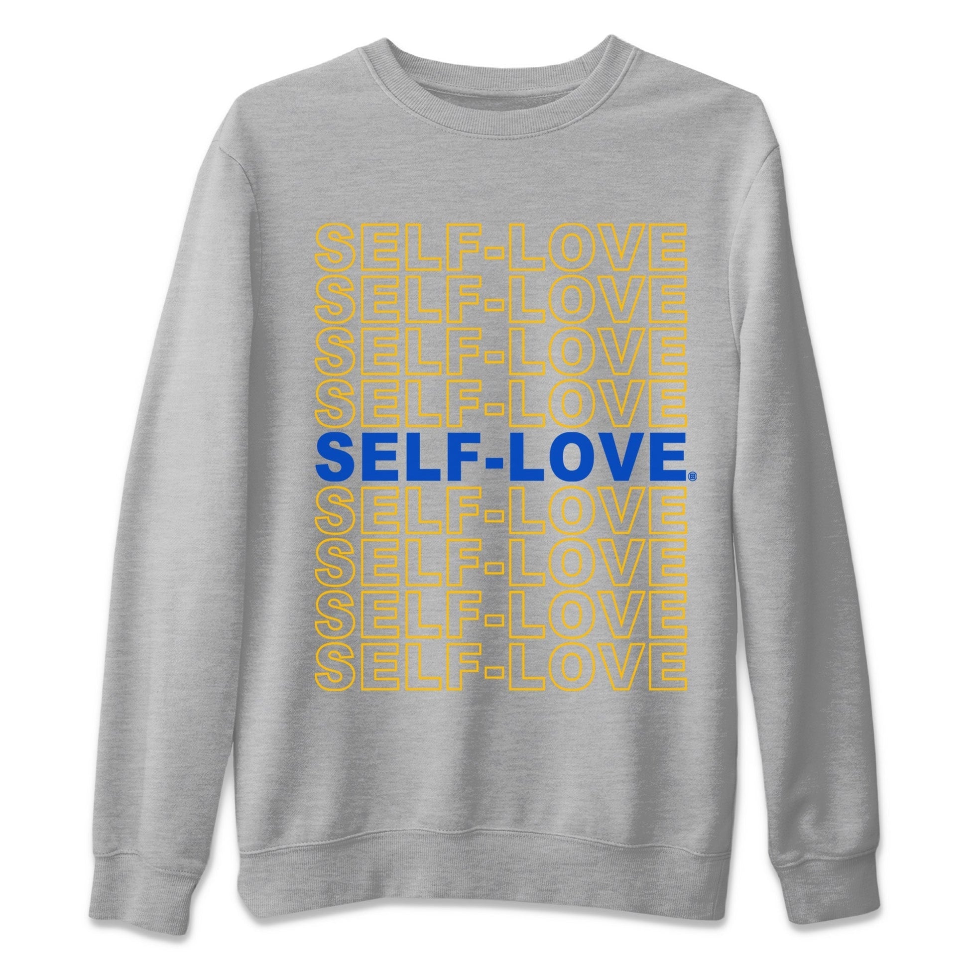 Self Love Unisex Tops - Air Jordan 1 Game Royal Varsity Maize