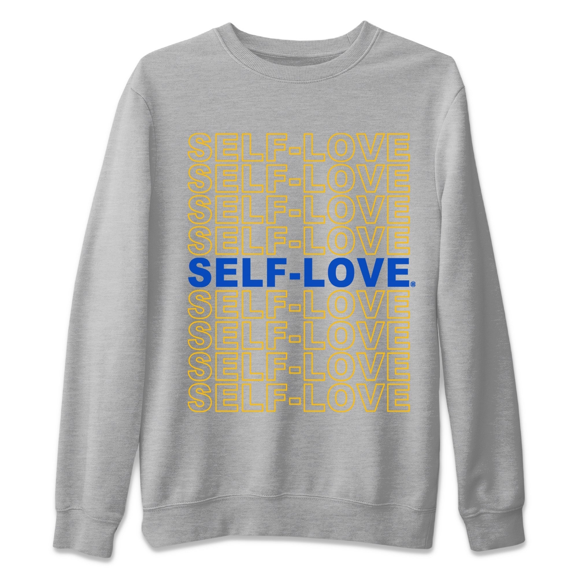 Self Love Unisex Tops - Air Jordan 1 Game Royal Varsity Maize