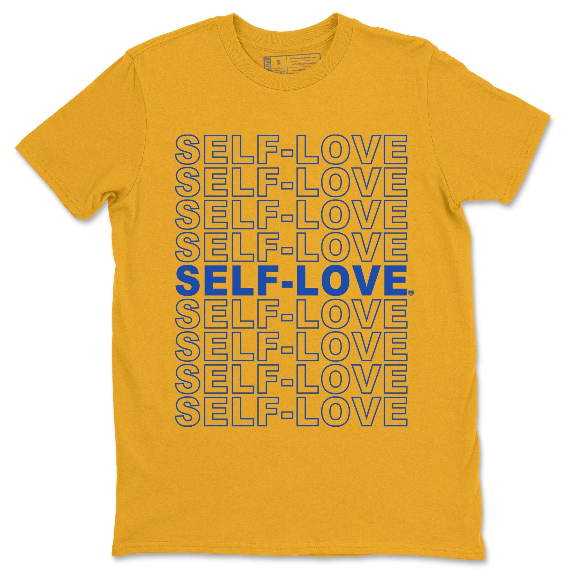 Self Love Unisex Tops - Air Jordan 1 Game Royal Varsity Maize