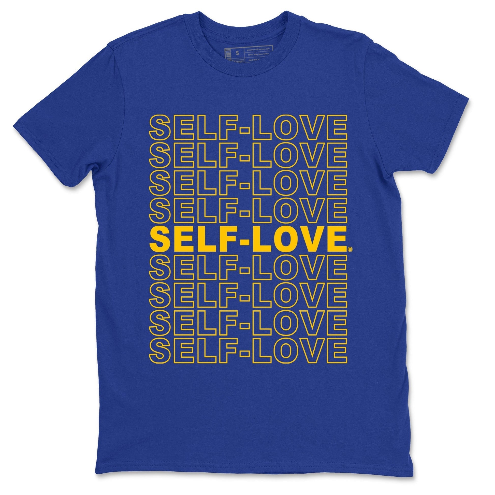 Self Love Unisex Tops - Air Jordan 1 Game Royal Varsity Maize