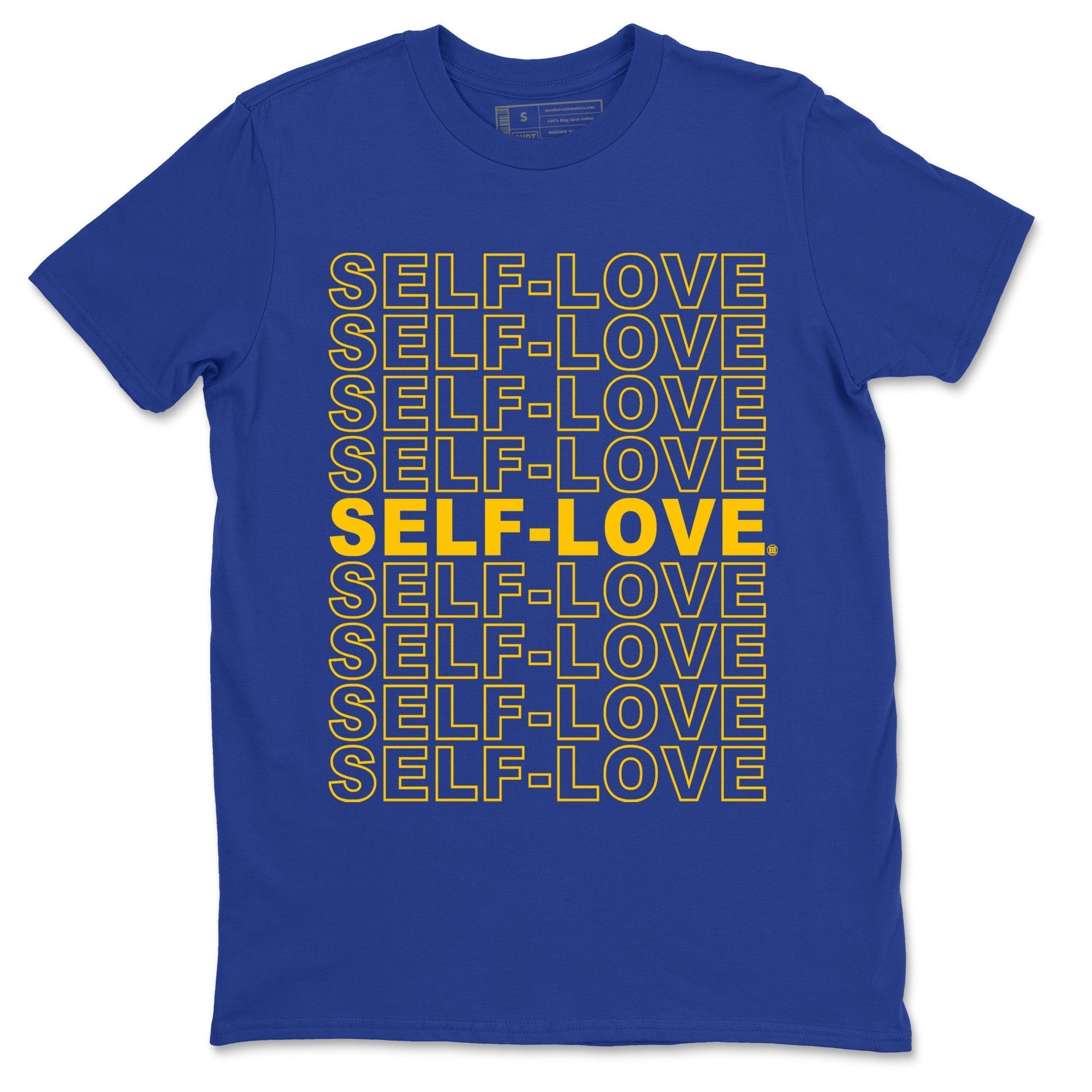 Self Love Unisex Tops - Air Jordan 1 Game Royal Varsity Maize