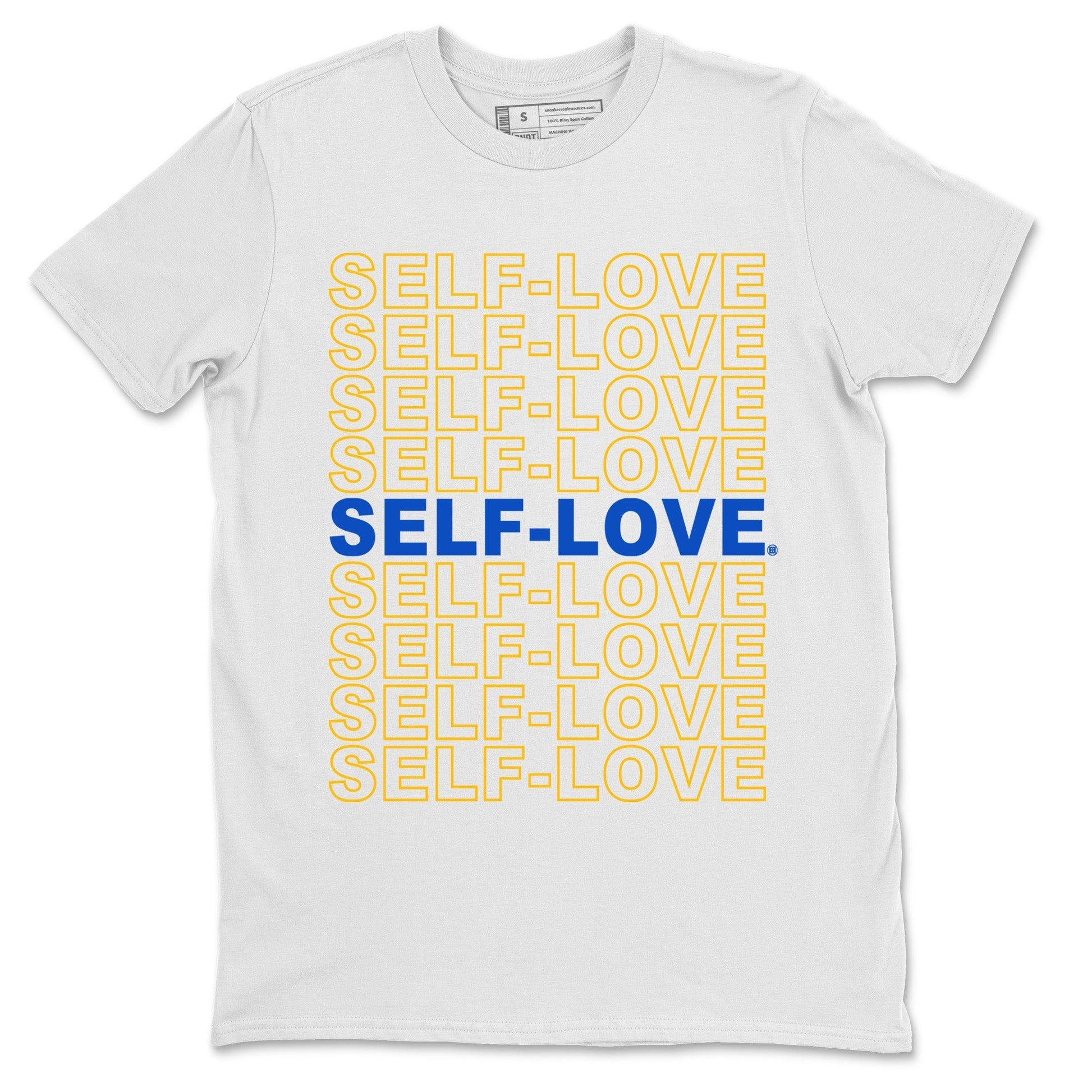 Self Love Unisex Tops - Air Jordan 1 Game Royal Varsity Maize