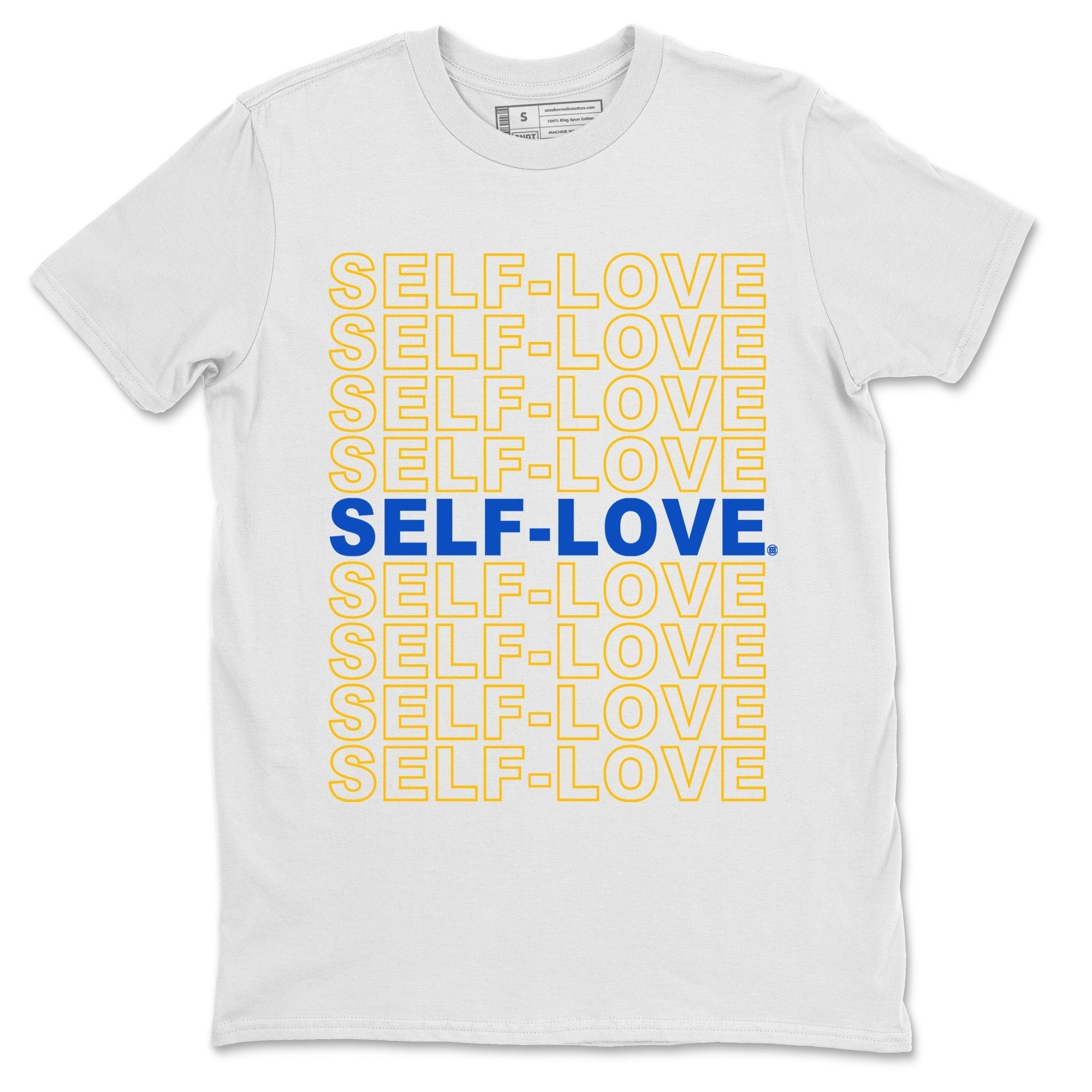 Self Love Unisex Tops - Air Jordan 1 Game Royal Varsity Maize