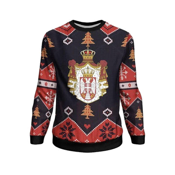 Serbia Christmas Sweater ? Santa Claus Ho Ho Ho ? Bn1810 ? Usalast