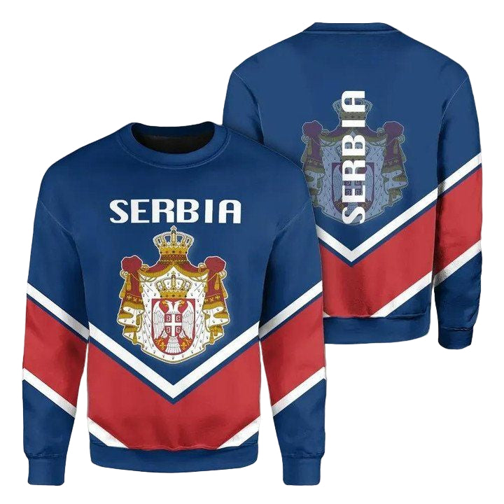 Serbia Coat Of Arms Sweater Lucian Style Jw5 ? Usalast