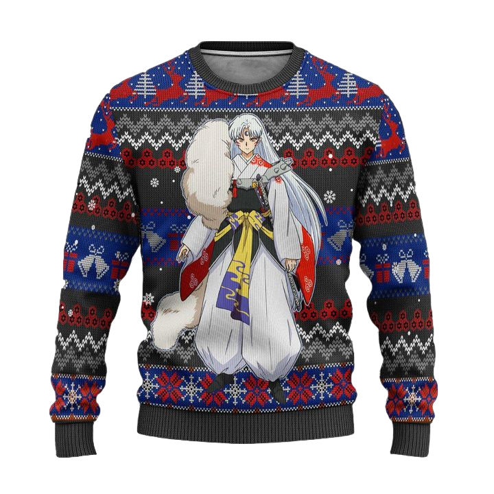Sesshomaru Ugly Christmas Sweater Inuyasha Anime Xmas Gift ? Usalast