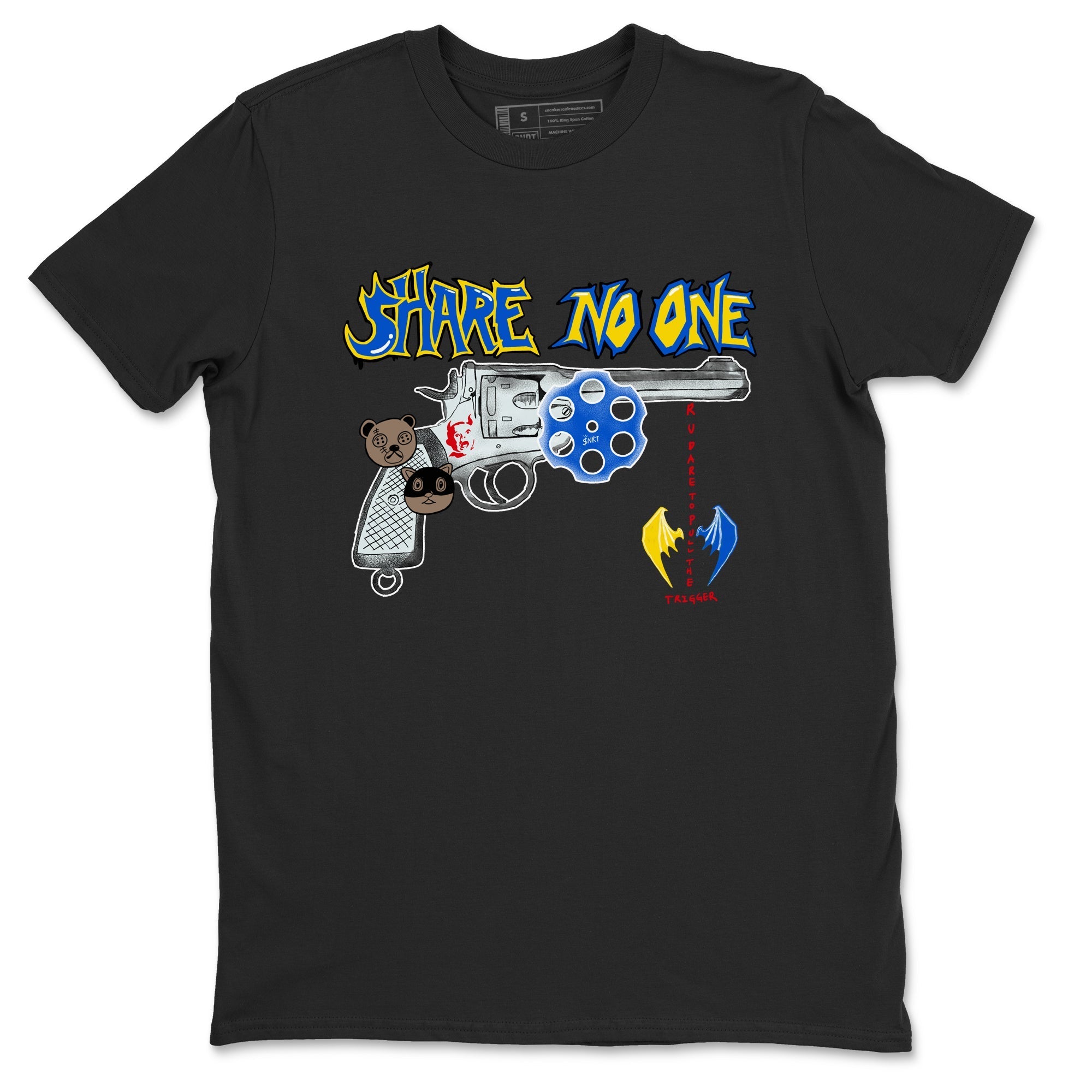 Share No One Sneaker Tees - Air Jordan 1 Travis Scott Canary