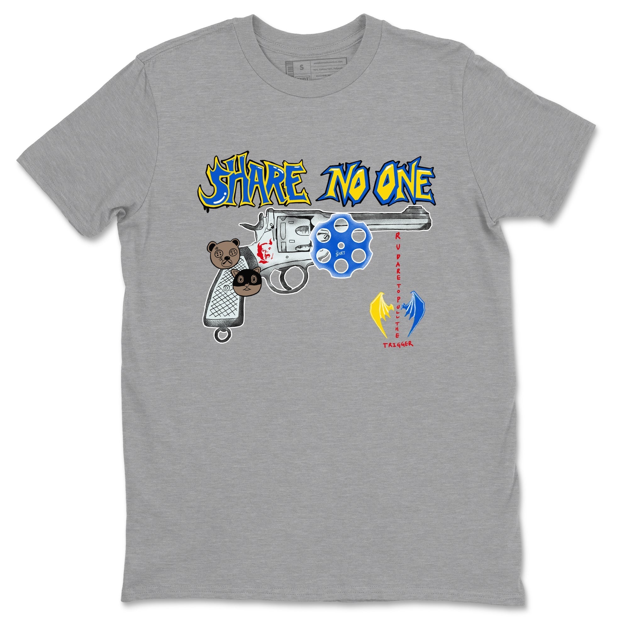 Share No One Sneaker Tees - Air Jordan 1 Travis Scott Canary