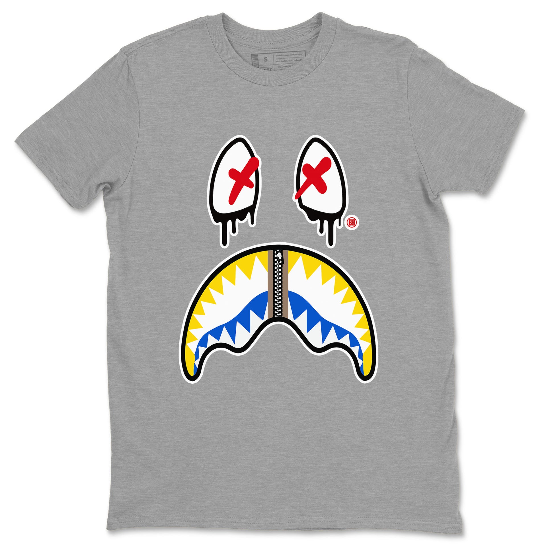 Shark Face Sneaker Tees - Air Jordan 1 Travis Scott Canary