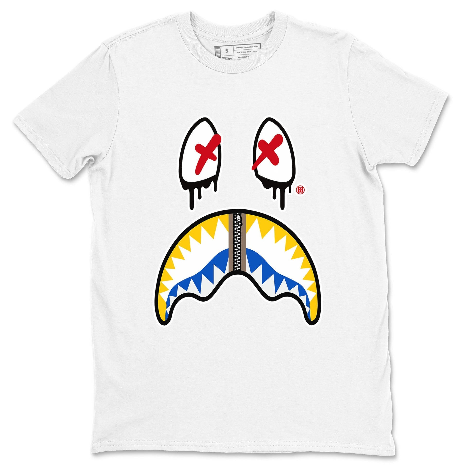 Shark Face Sneaker Tees - Air Jordan 1 Travis Scott Canary