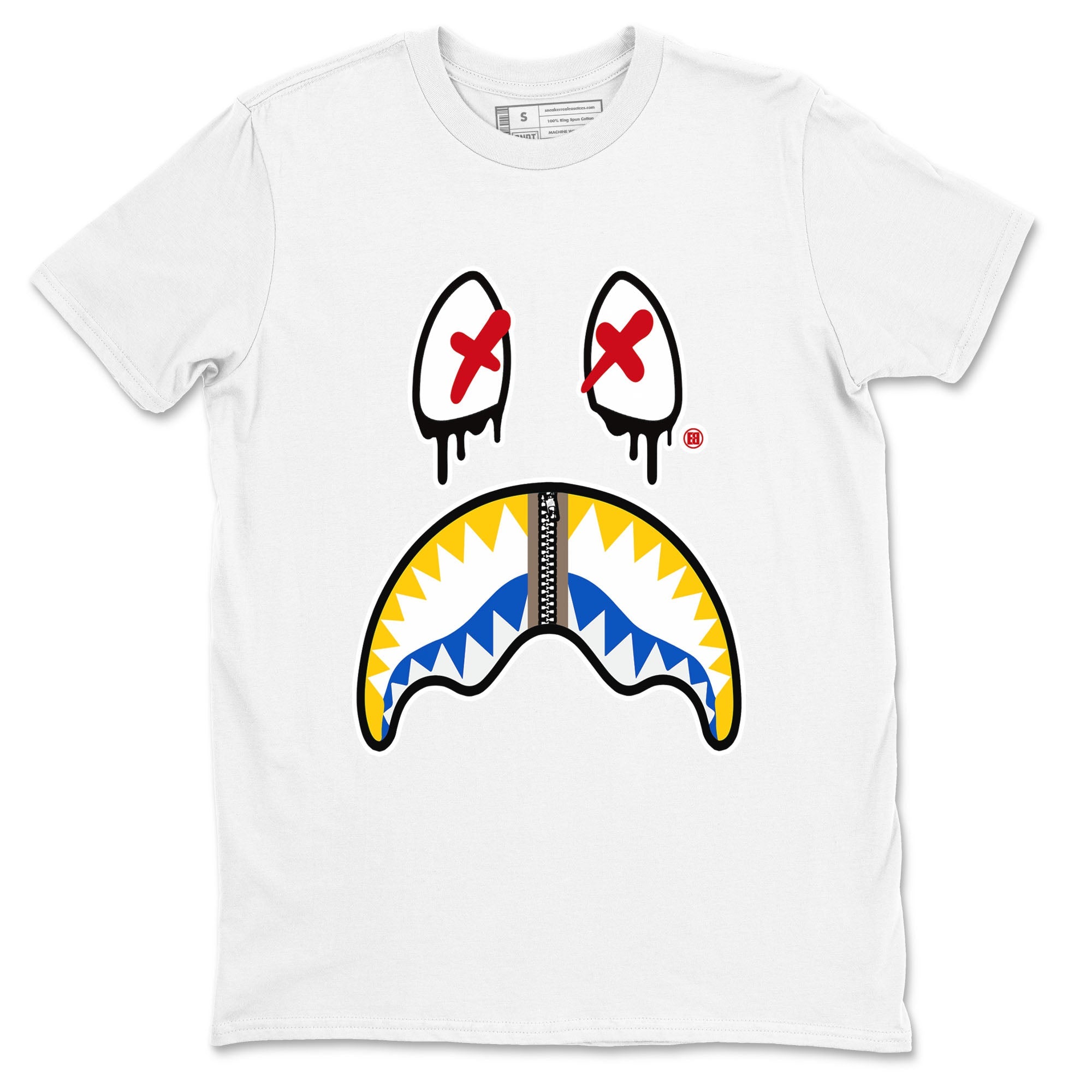 Shark Face Sneaker Tees - Air Jordan 1 Travis Scott Canary