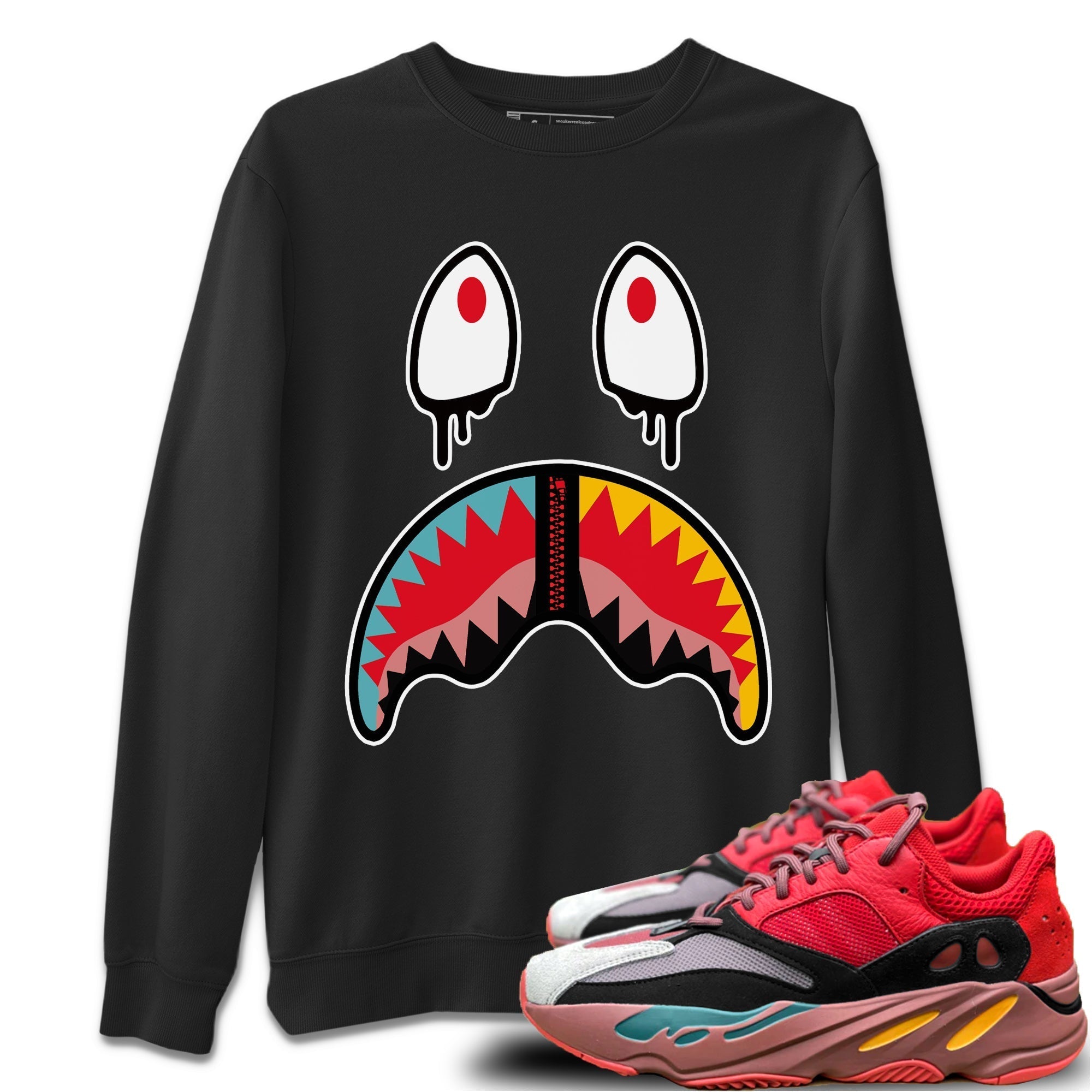 Shark Face Unisex Tops - Yeezy 700 Hi-Res Red