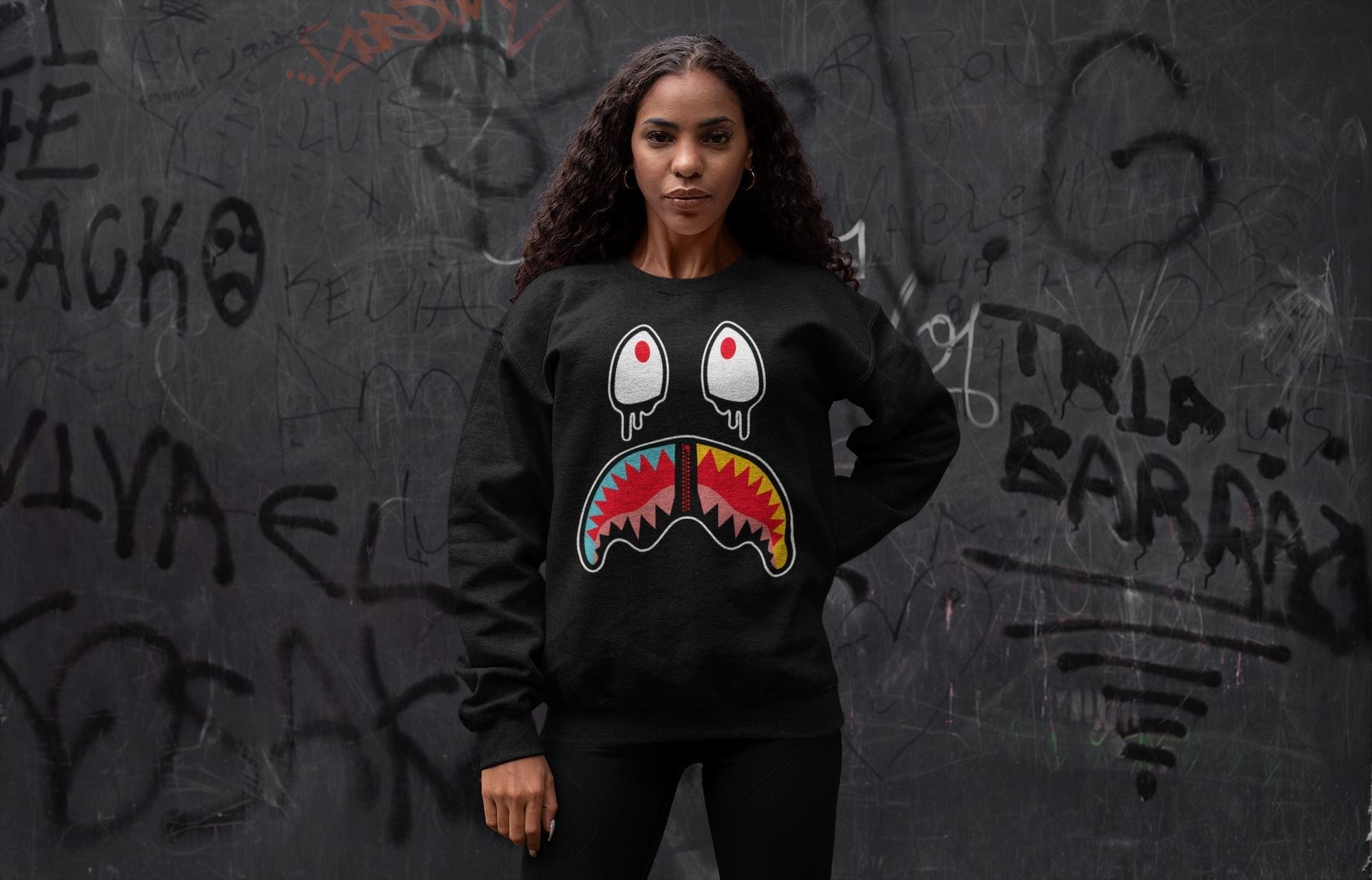 Shark Face Unisex Tops - Yeezy 700 Hi-Res Red
