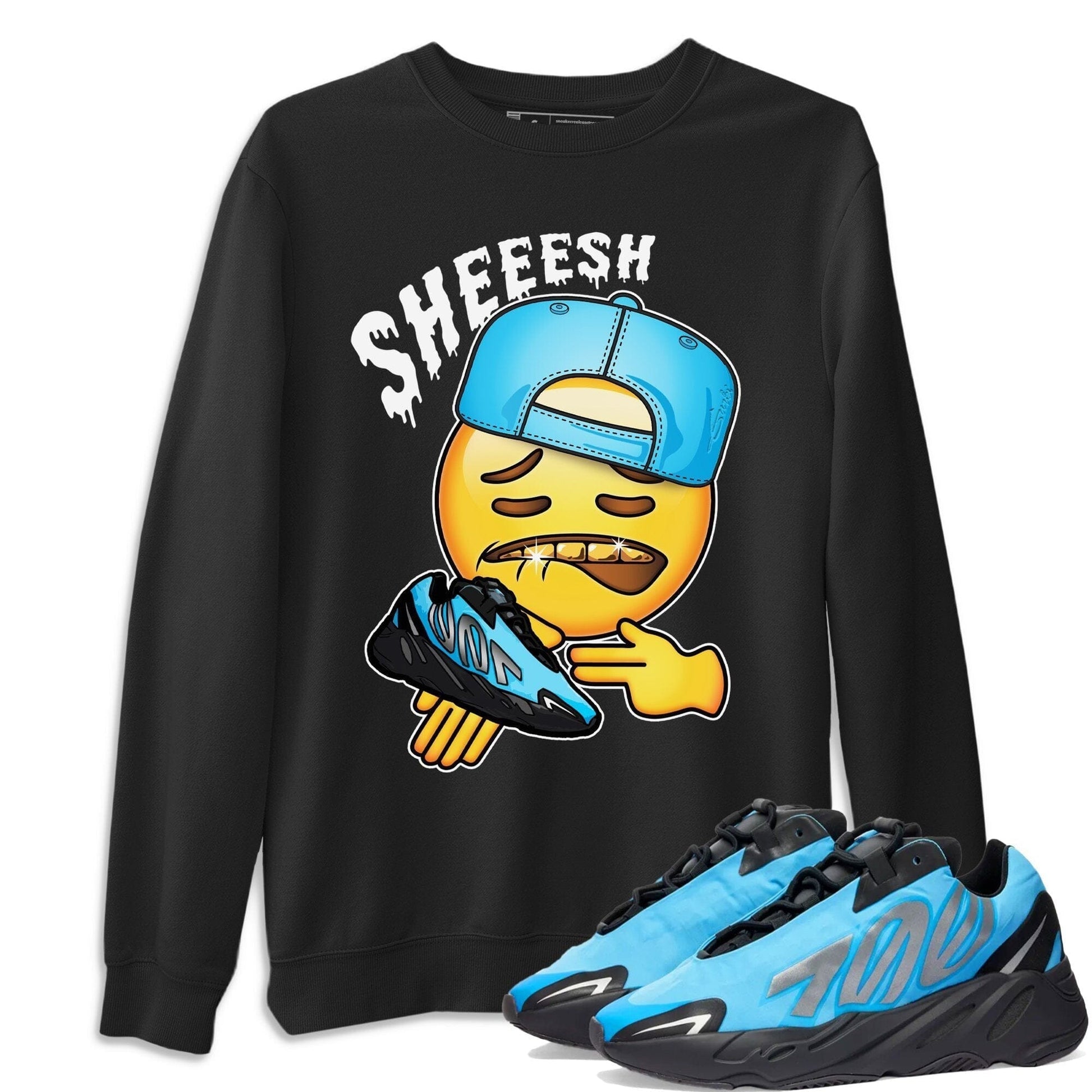 Sheesh Unisex Tops - Yeezy 700 Bright Cyan