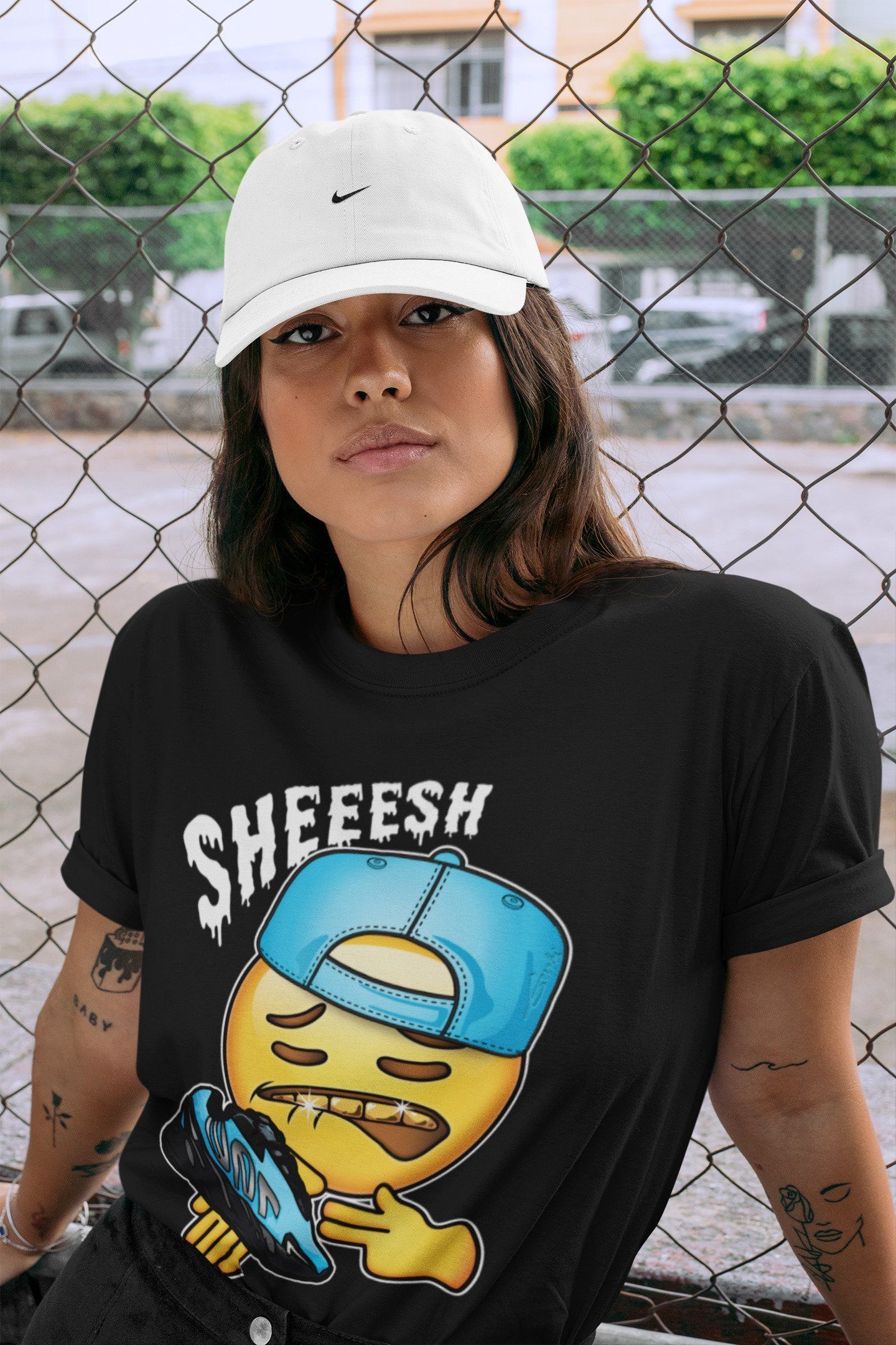 Sheesh Unisex Tops - Yeezy 700 Bright Cyan