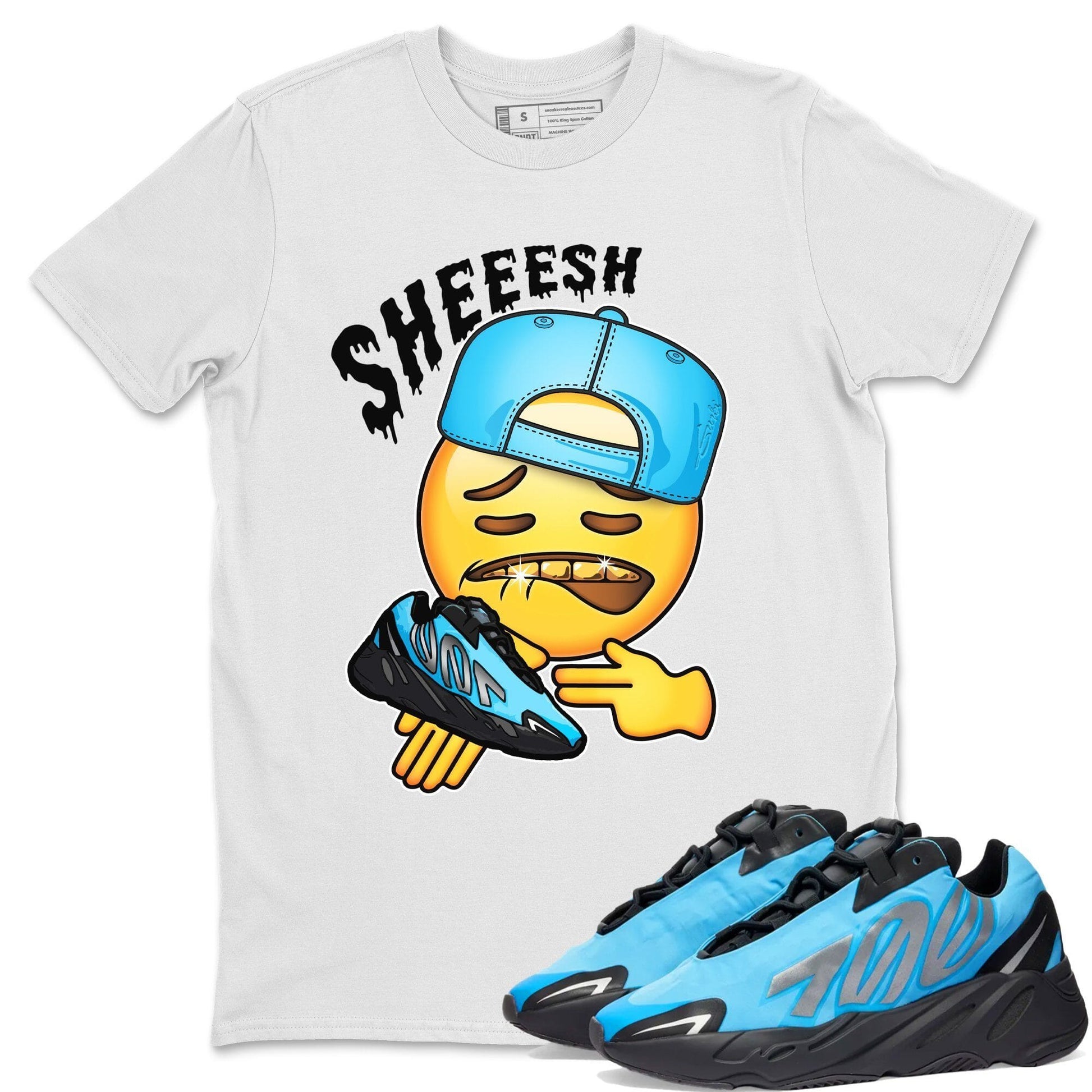 Sheesh Unisex Tops - Yeezy 700 Bright Cyan