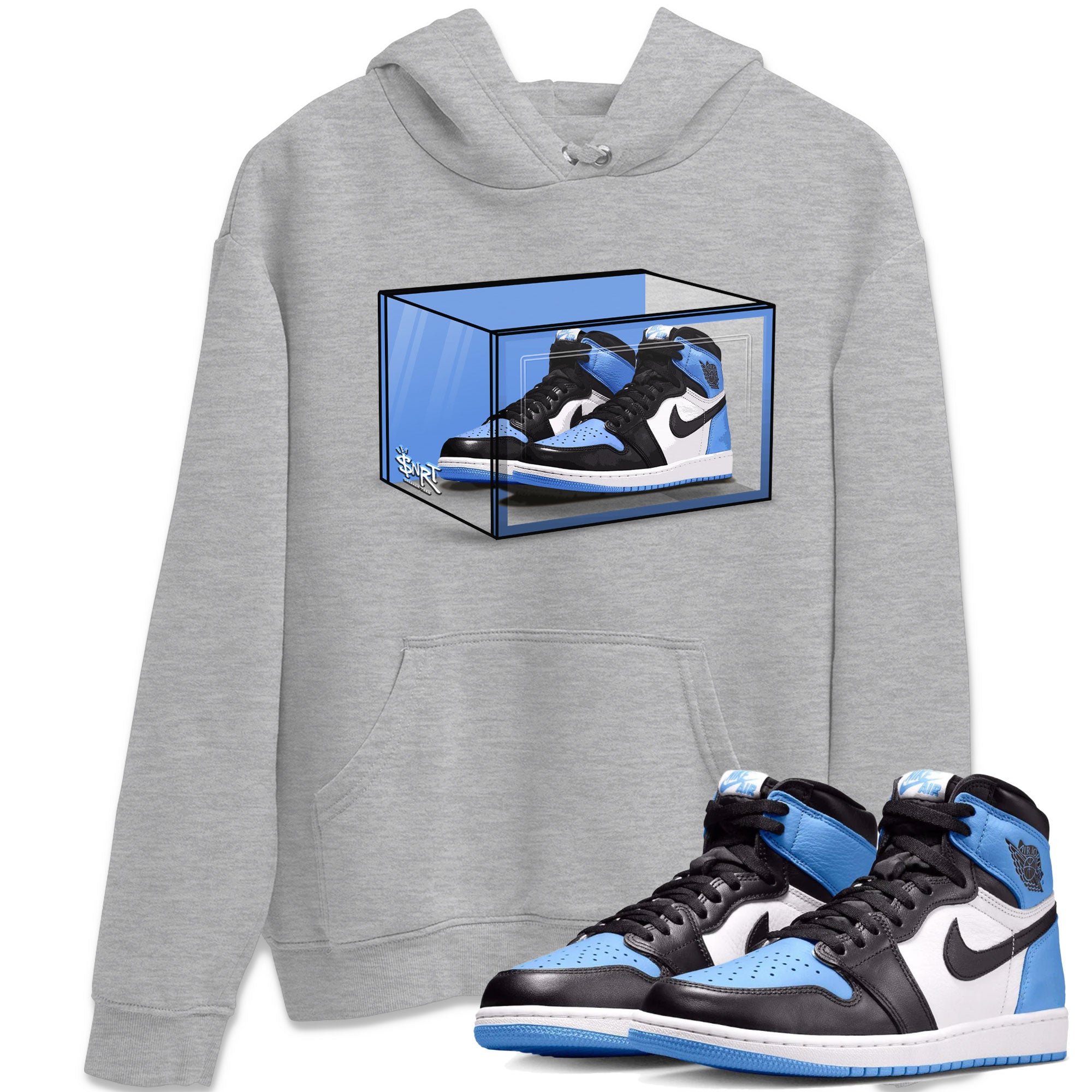 Shoe Box Sneaker Tee - Air Jordan 1 UNC Toe